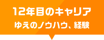 12年目のキャリアゆえのノウハウ、経験